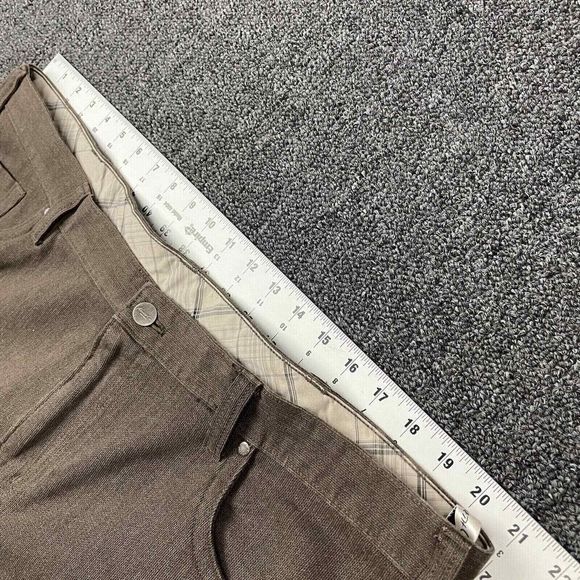 Kenneth Cole Size 42x30 Brown Pants 5 Pocket Adult Flat Front- Perfect Condition - Picture 12 of 12